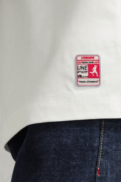Tee shirt imprim&eacute; devant licence L'&Eacute;quipe