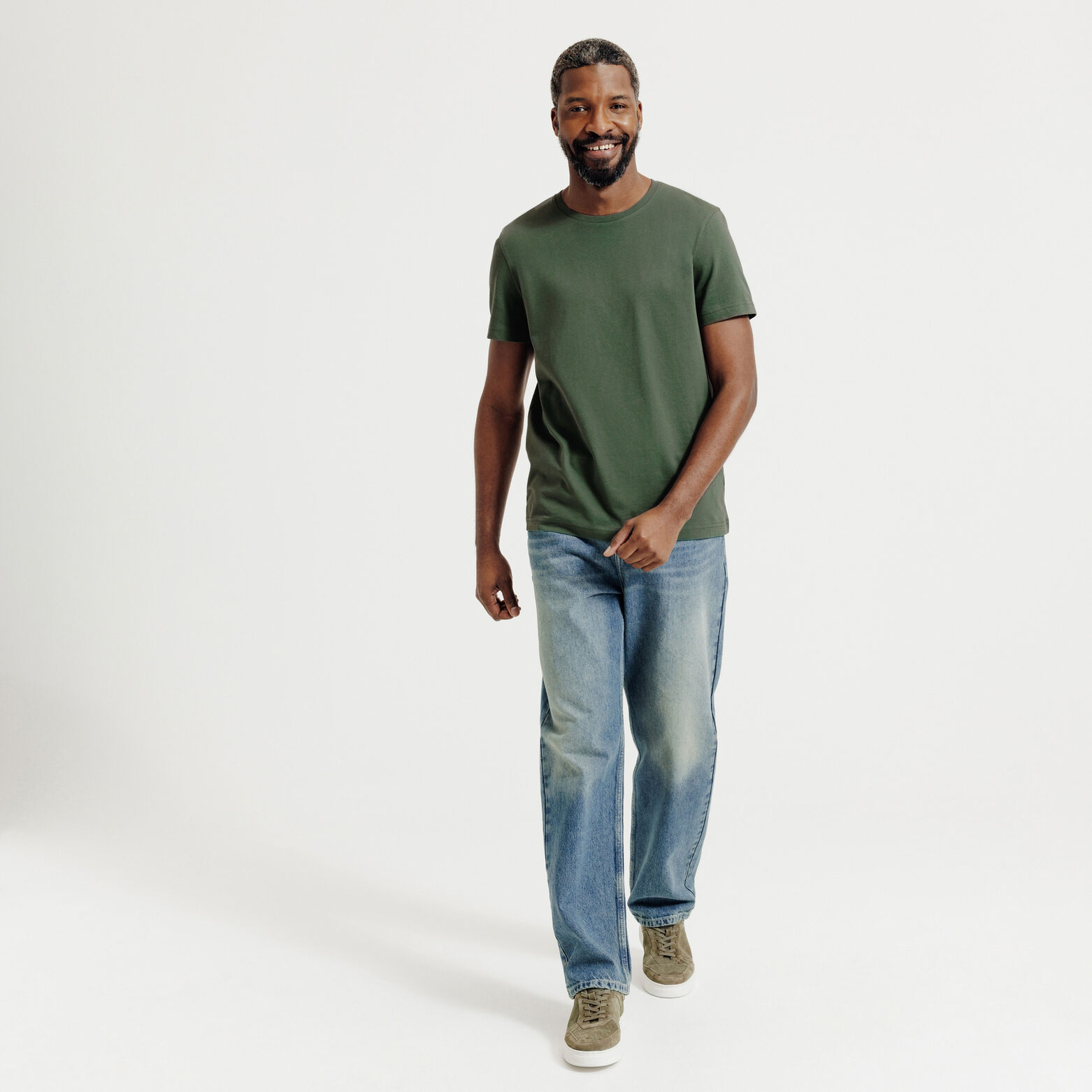 Basic T-shirt met ronde hals