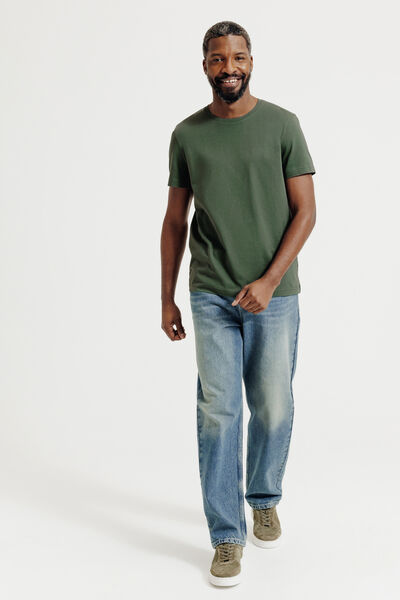 Basic T-shirt met ronde hals