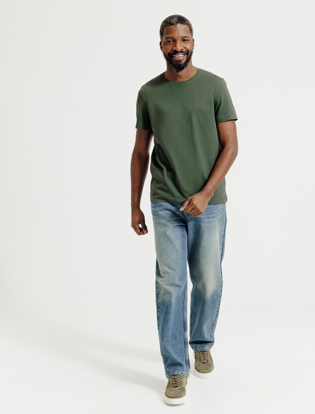 Basic T-shirt met ronde hals