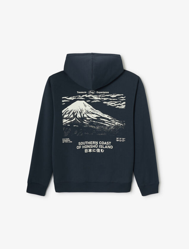 Sweat &agrave; capuche animation devant dos