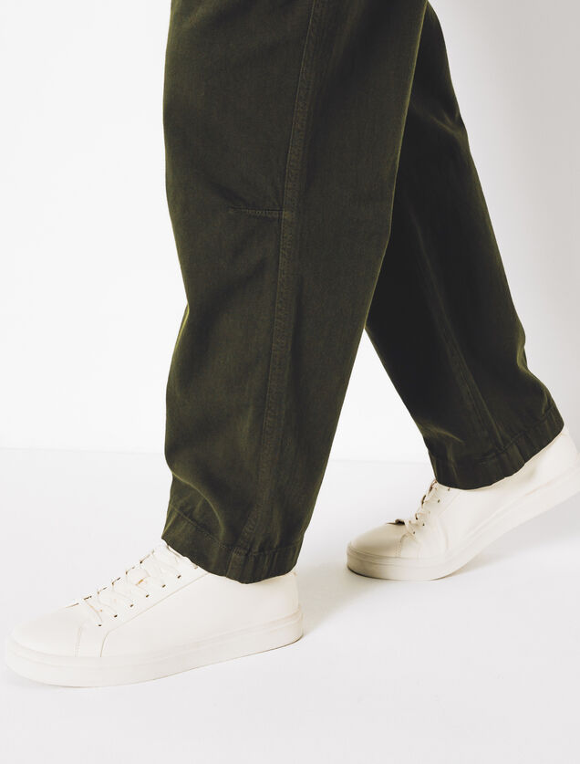 Pantalon chino large léger en coton