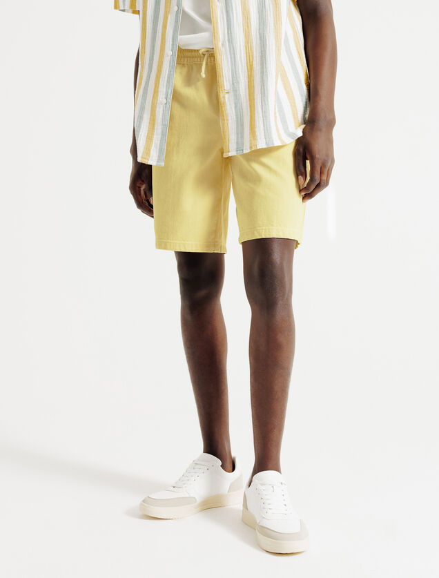 Bermuda taille &eacute;lastiqu&eacute;e