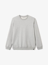 Sweat col rond  molleton uni