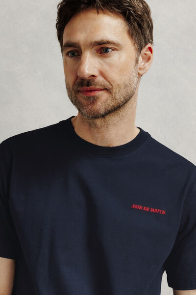 Geborduurd T-shirt met L&iquest;&Eacute;quipe licentie