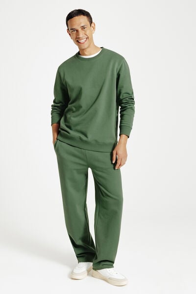 Effen sweater met ronde hals