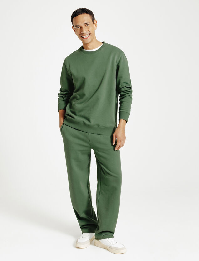 Effen sweater met ronde hals