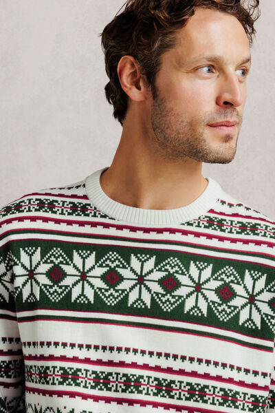Pull de No&euml;l jacquard