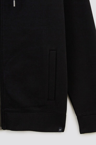 Sweater met kap en rits