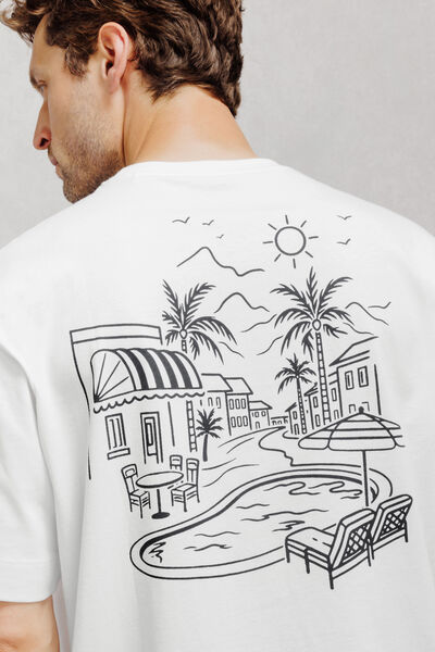 Tee shirt imprim&eacute; devant et dos