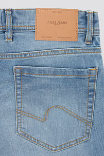 Jean straight en coton et polyester recycl&eacute;s water
