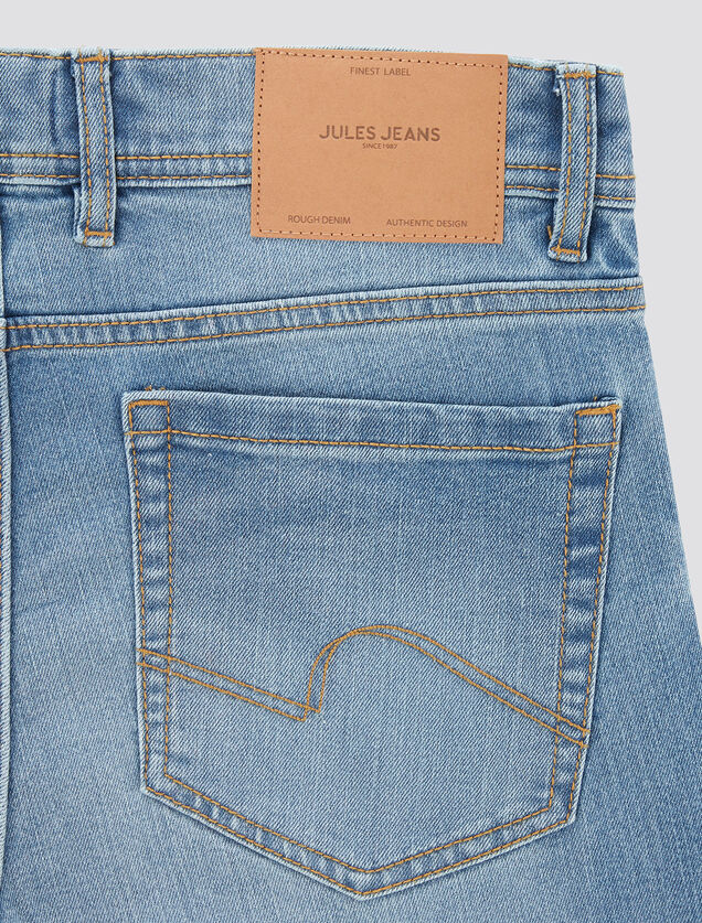 Jean straight en coton et polyester recycl&eacute;s water