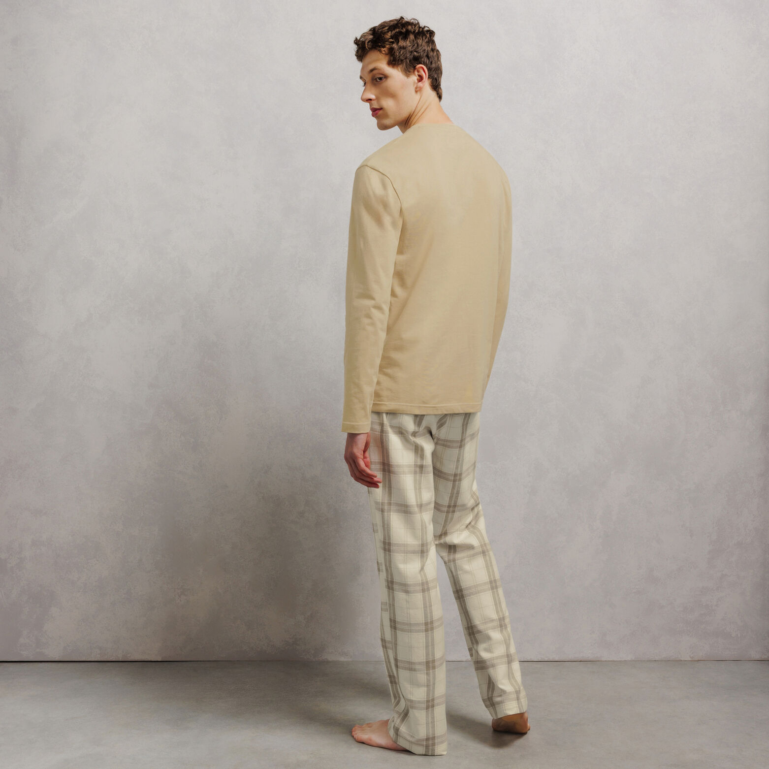 Ensemble pyjama flanelle &agrave; carreaux