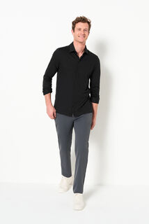 Chemise en maille coton slim