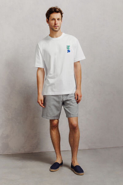 Tee shirt imprim&eacute; devant dos