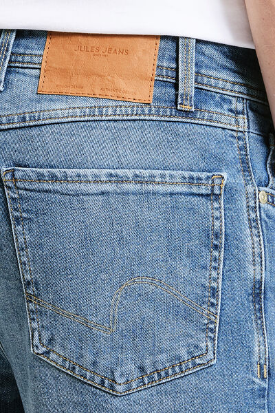 Jeans bermuda, gerecycled katoen