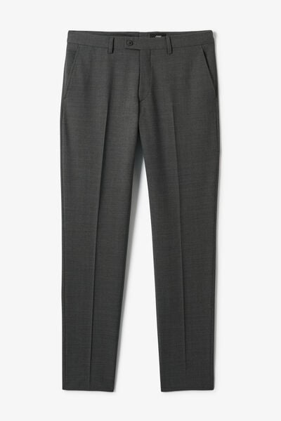 Pantalon de costume slim bi-stretch uni