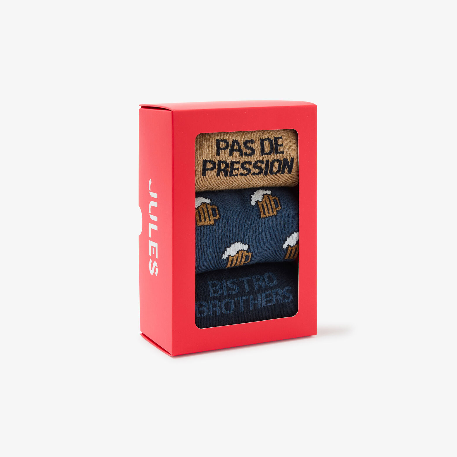 Coffret 3 paires de chaussettes fantaisies