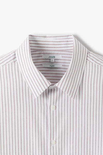 Chemise regular ray&eacute;e en coton
