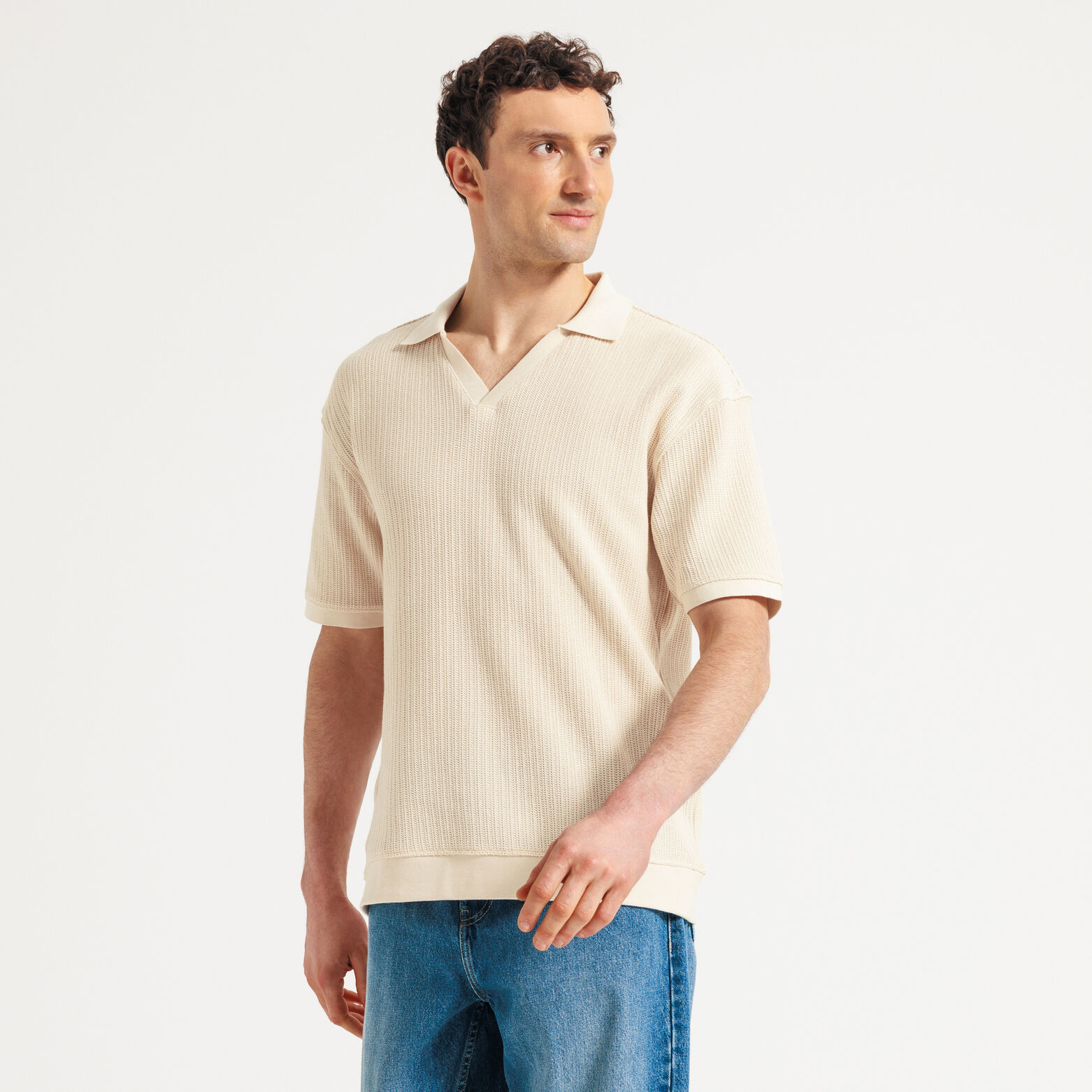 Polo manches courtes col resort