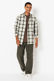 Chemise en coton flanelle &agrave; carreaux