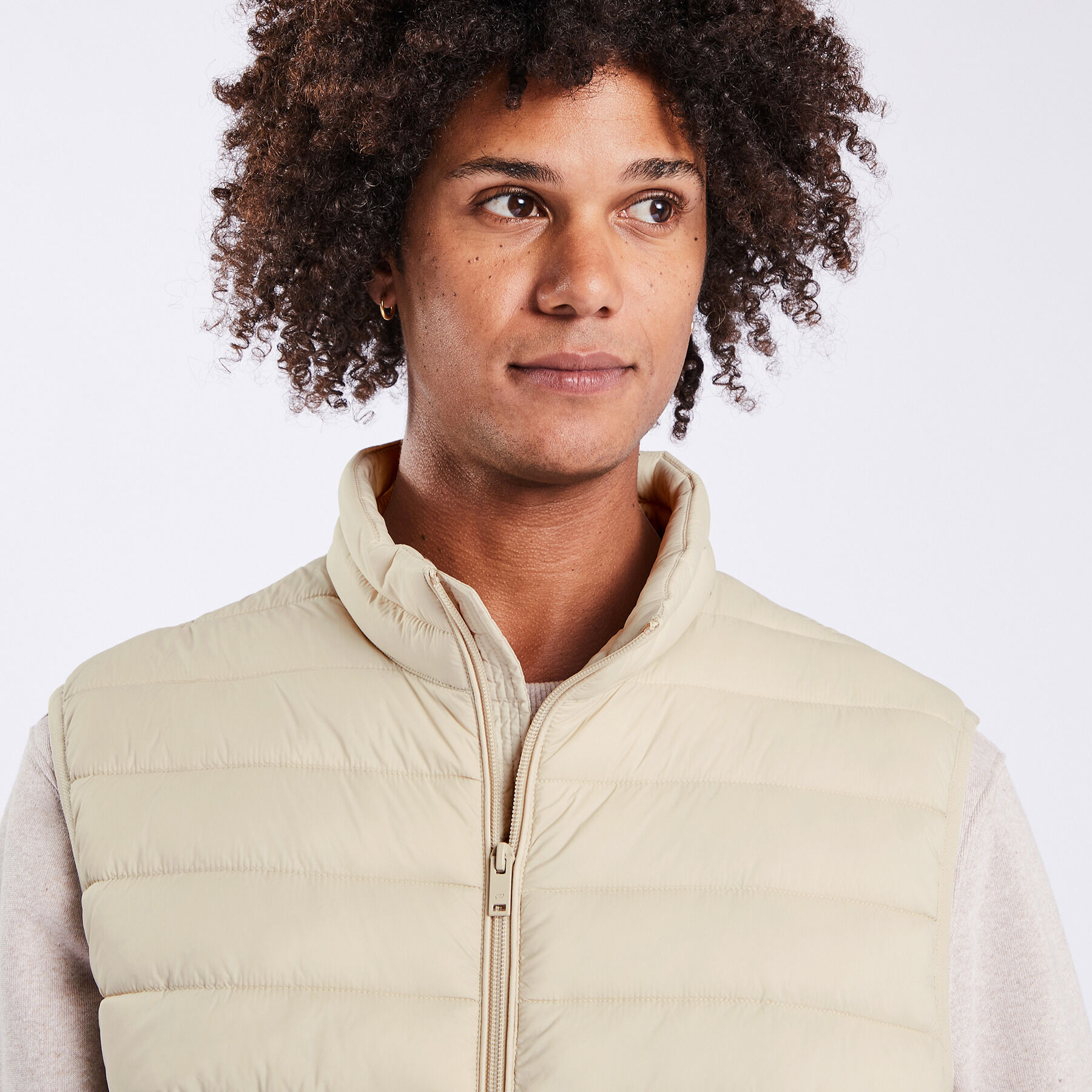 Doudoune sans hotsell manche homme blanche