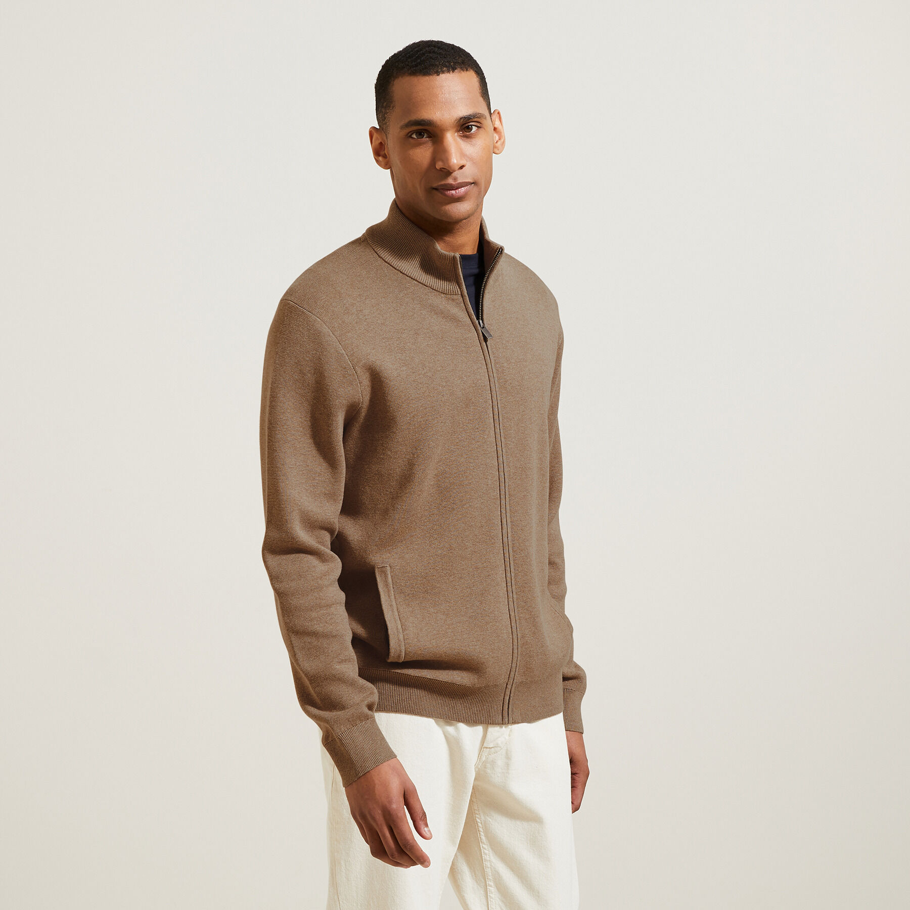 Pull col montant et cheminee homme Jules