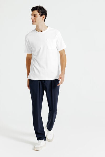 T-shirt in wafelstof