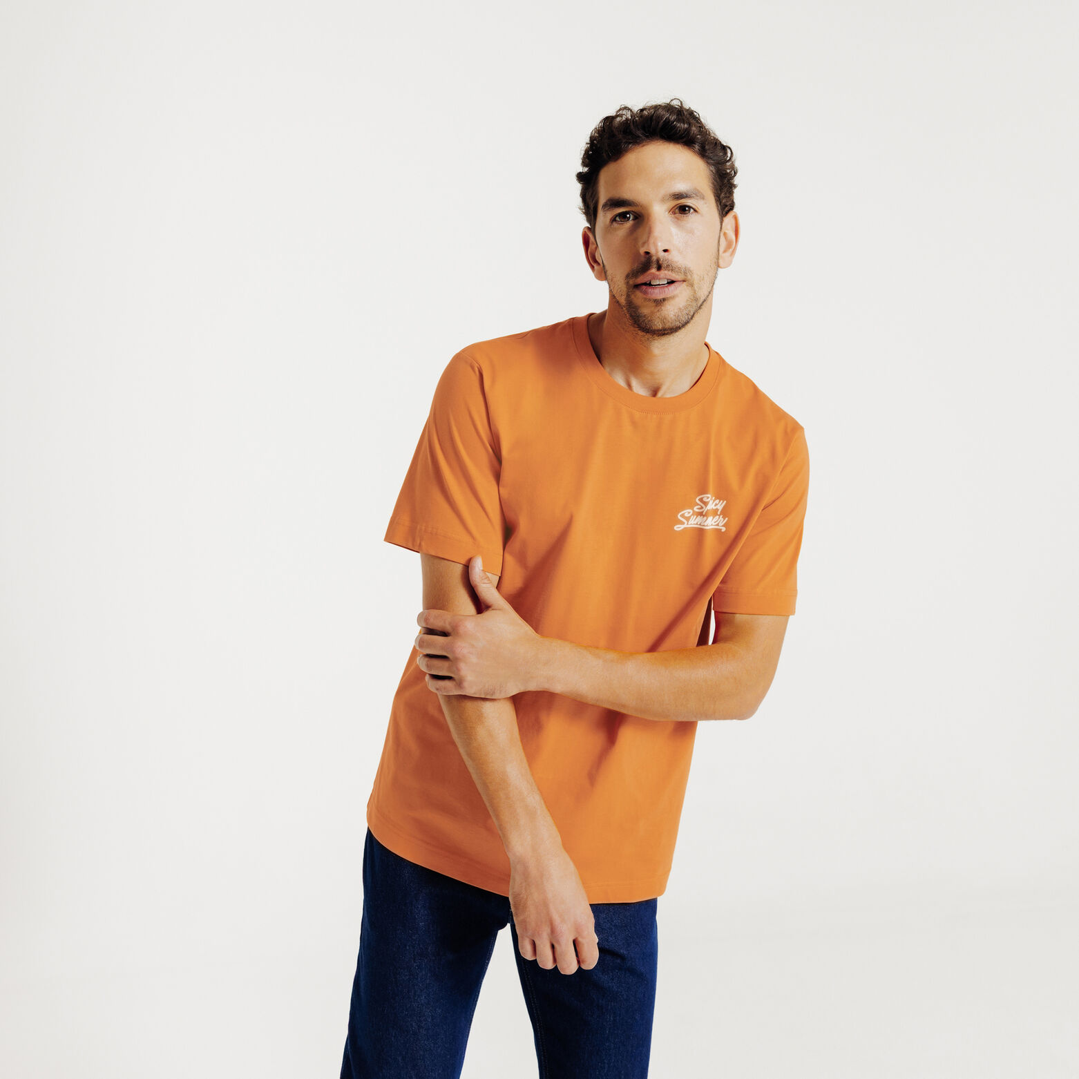 Tee shirt imprimé cocktail devant et dos