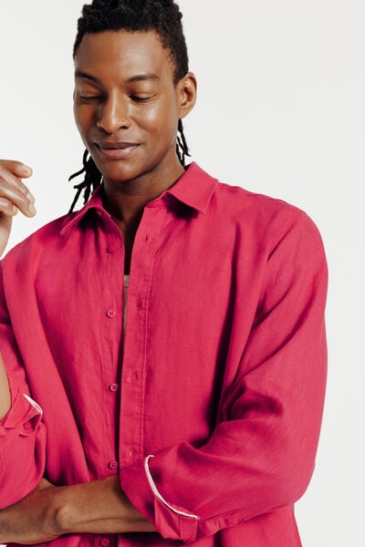 Chemise en lin unie