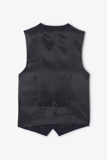 Slim fit kostuumgilet in bi-stretchstof