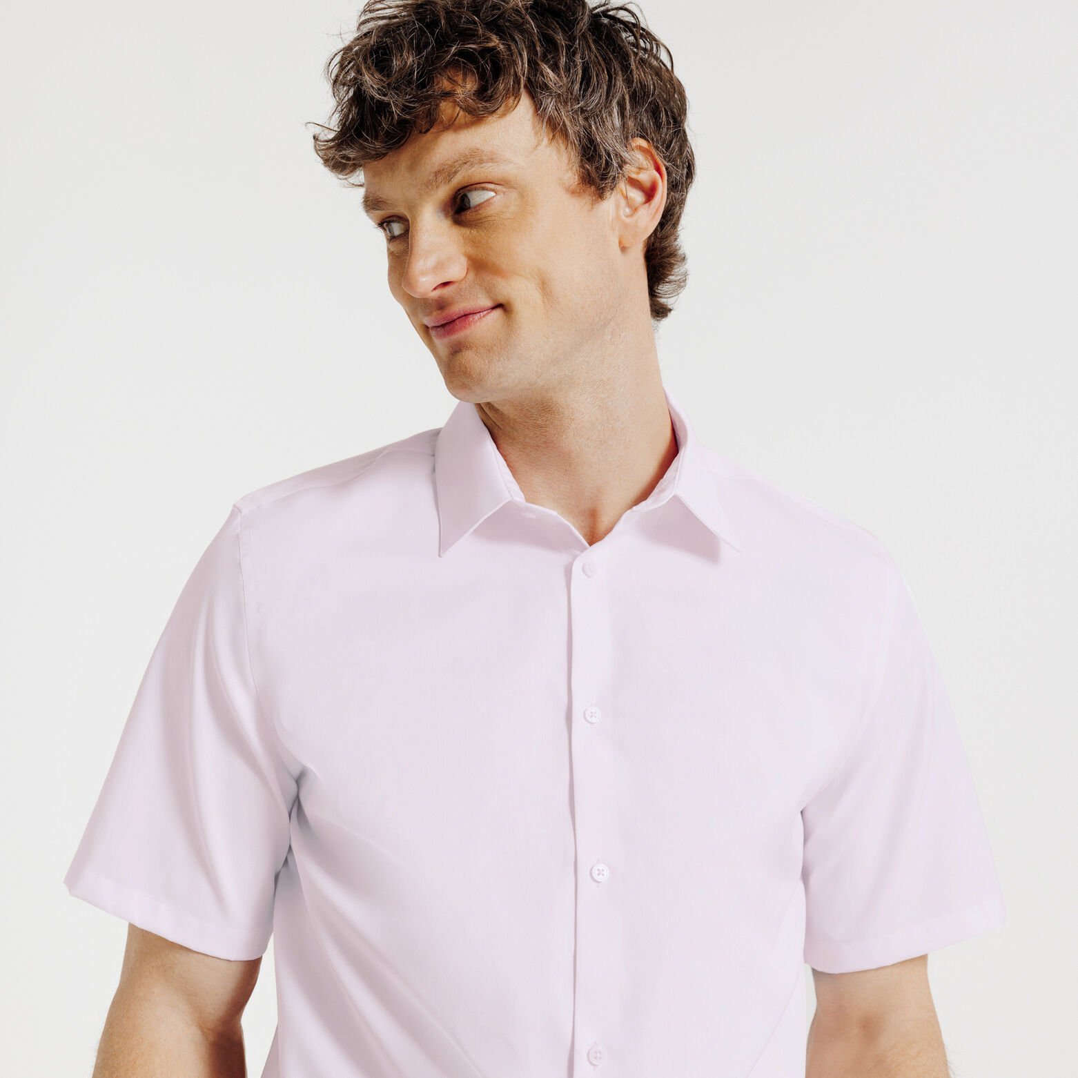 Chemisette en coton sans repassage