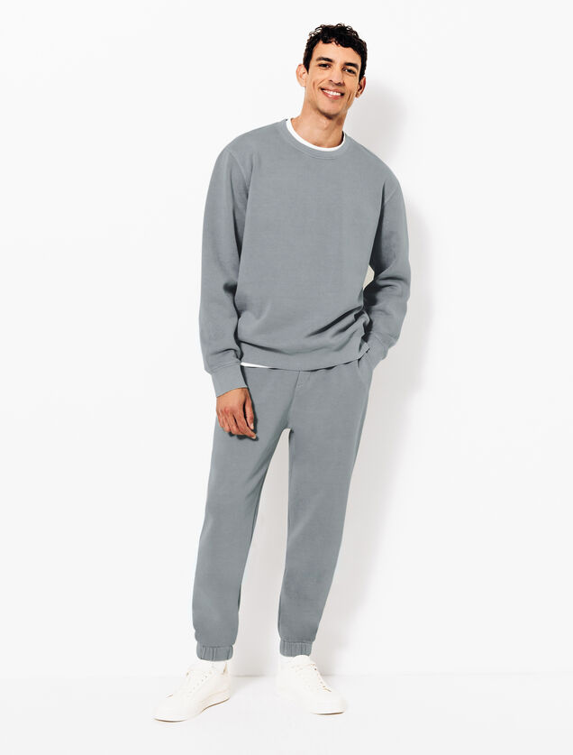 Jogging slim effet delav&eacute;