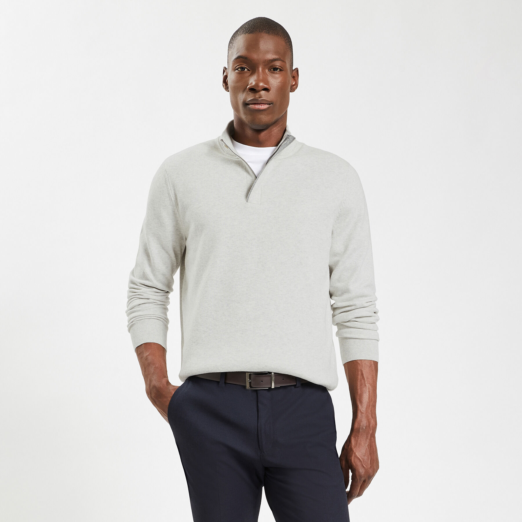 Pull over col best sale montant
