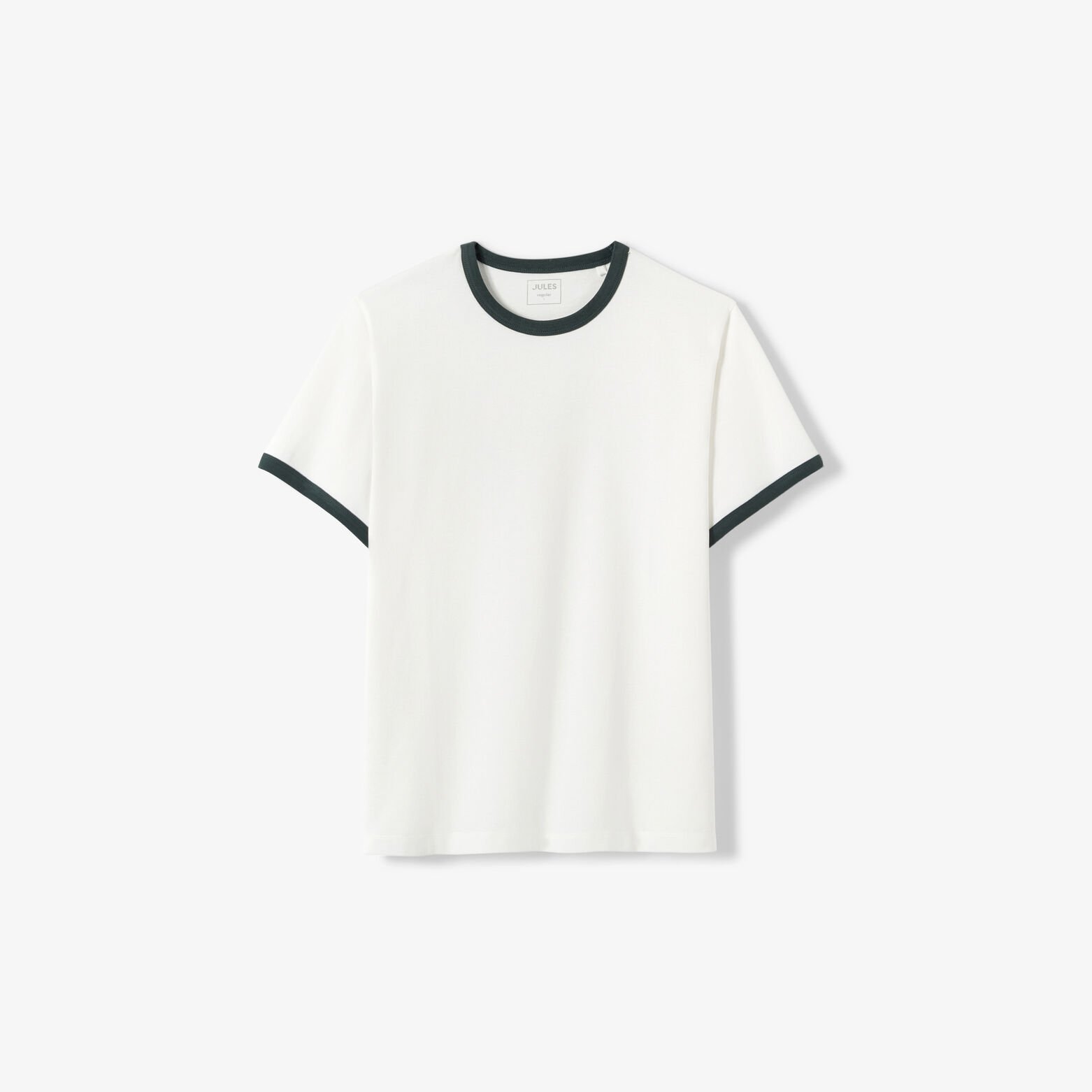 T-shirt met contrasterend borduursel