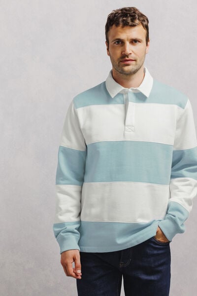 Gestreepte polosweater