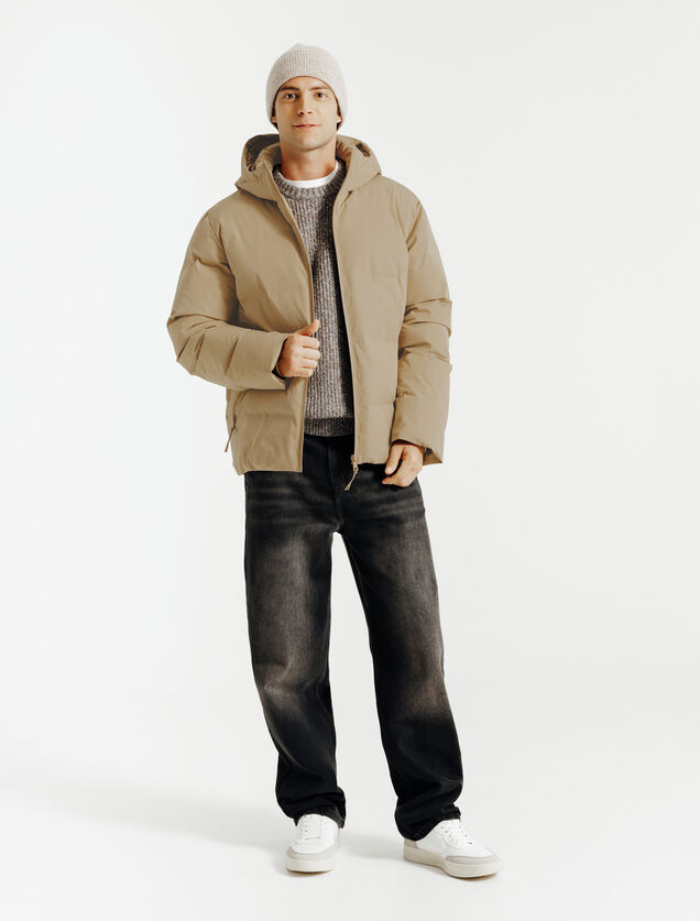 Doudoune zipp&eacute;e &agrave; capuche