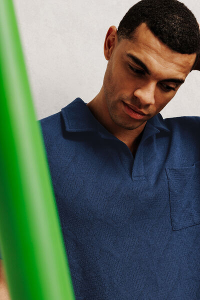 Polo Bleu fonc&eacute;