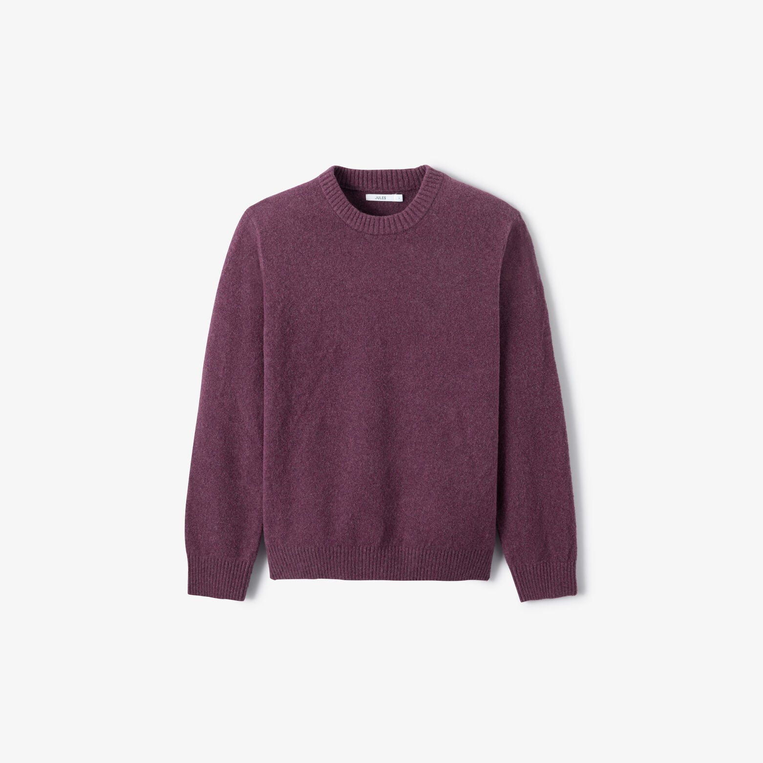 Pull col rond mousseux coton majoritaire
