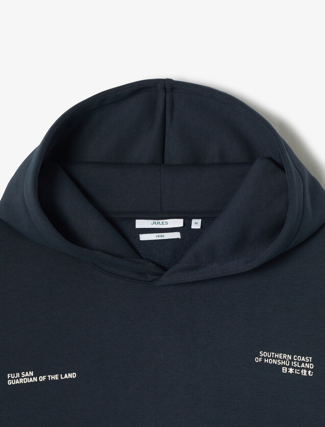 Sweat &agrave; capuche animation devant dos