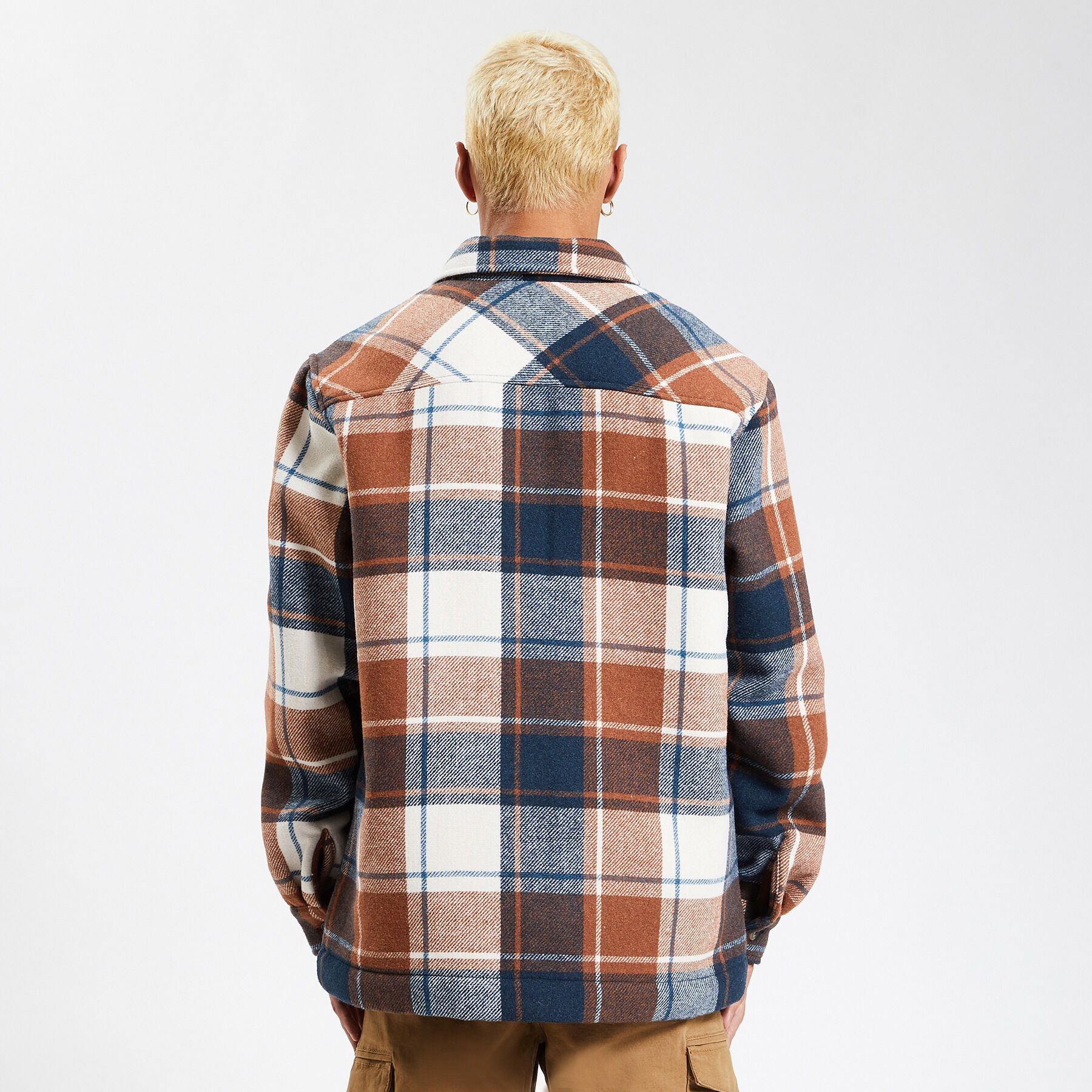 Surchemise carreaux laine doublure sherpa Rouge Jules
