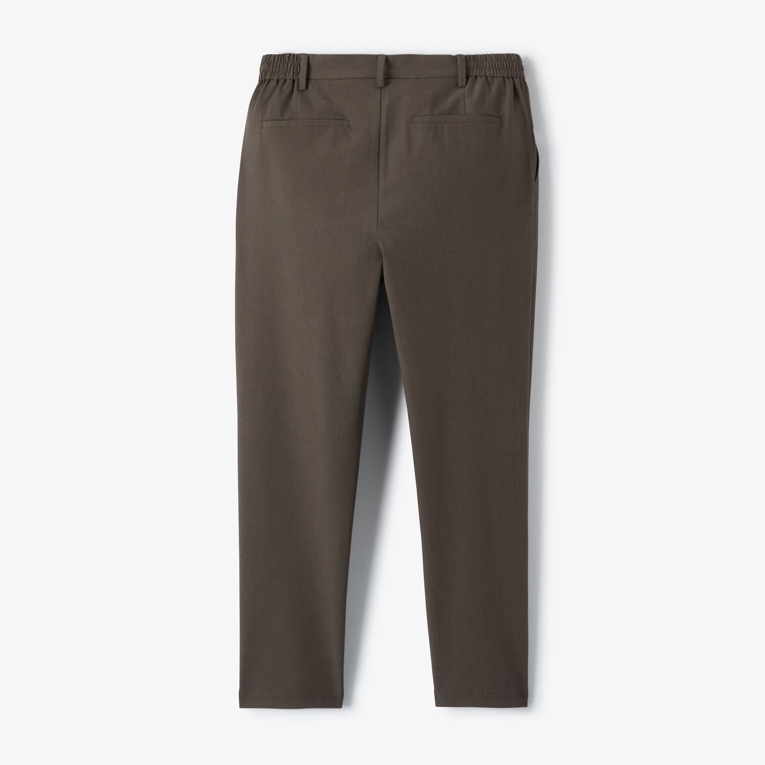 Tapered broek met half-elastische taille