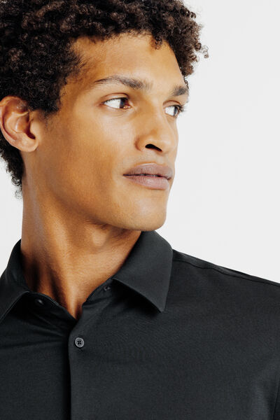 Chemise en maille coton slim