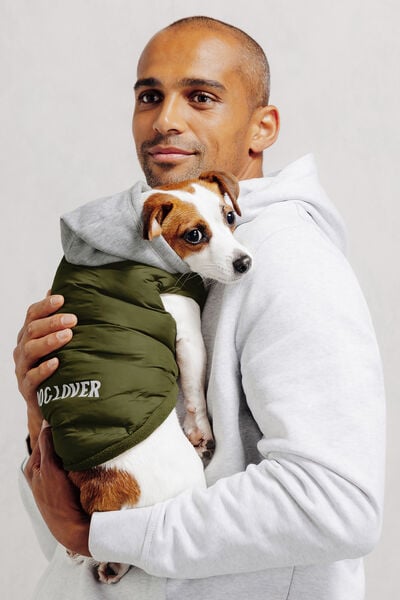 Doudoune &agrave; capuche pour chien "Dog Lover"