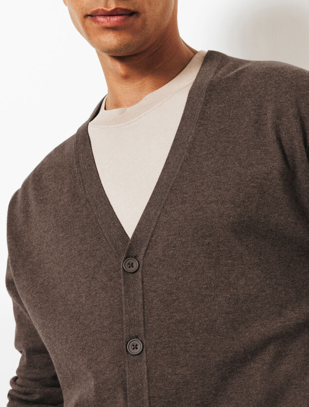 Cardigan boutonn&eacute;