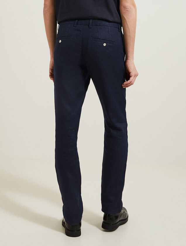 Pantalon en lin droit