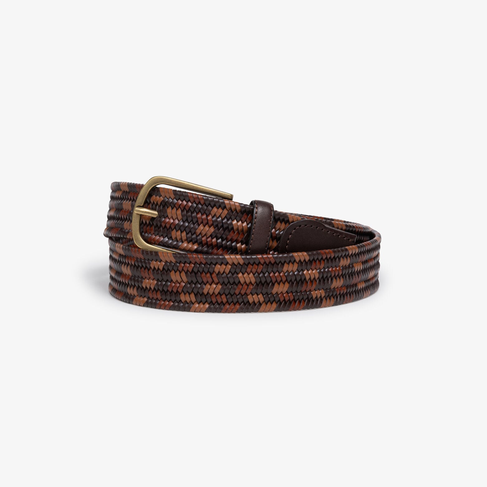 Ceinture tress&eacute;e cuir fantaisie