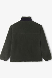 Veste zipp&eacute;e en sherpa contrast&eacute;e
