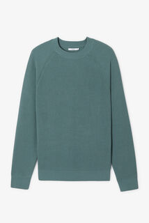 Pull col rond en cote