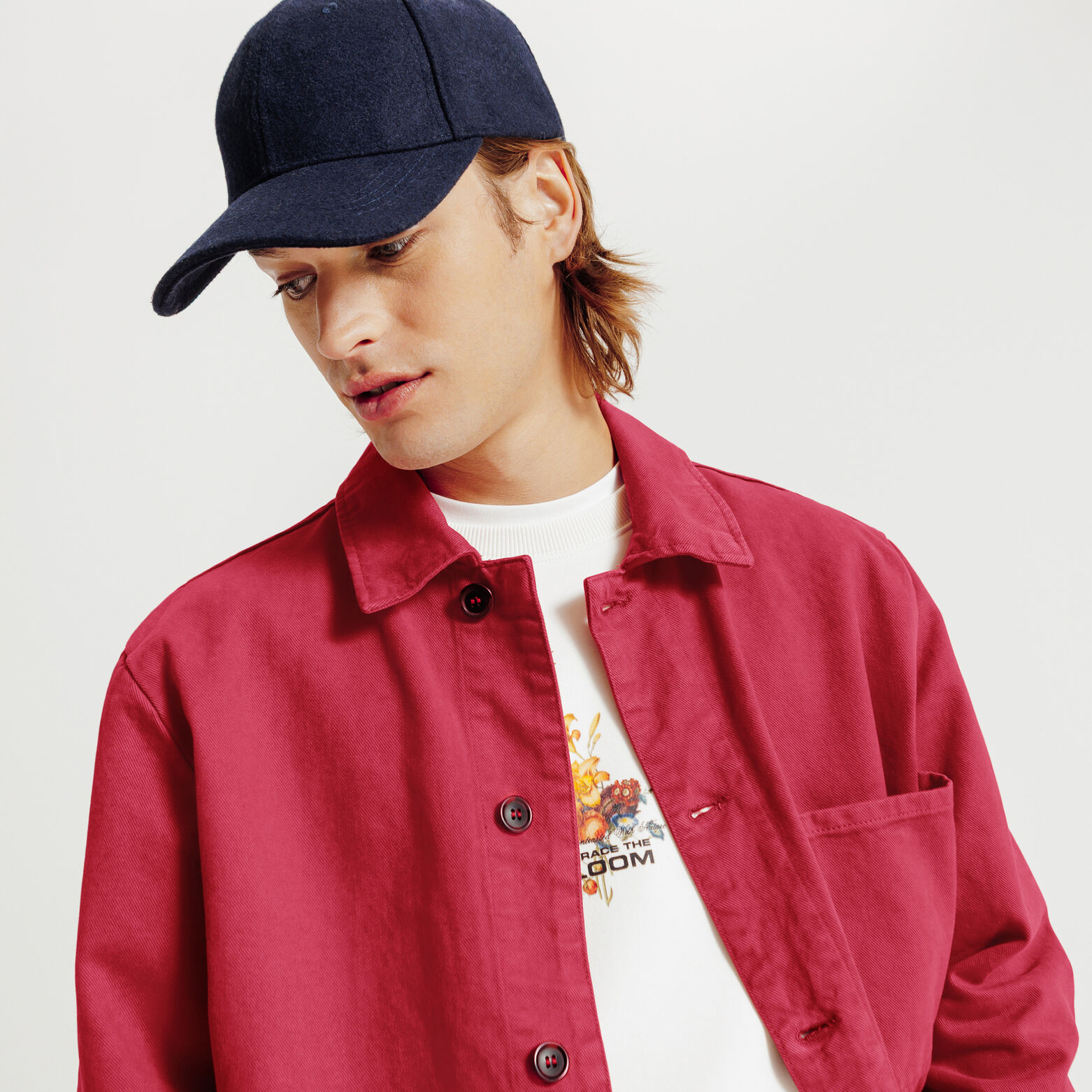 Veste col chemise boutonnée